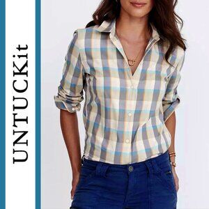 UNTUCKit | 'Sofia' Plaid Cotton Shirt